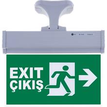 SG071-S2 Çift Yönlü Acil Yönlendirme Armatürü (Askı Aparatlı) Exit Çıkış Sağ-Sol