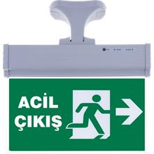 SG071-S3 Çift Yönlü Acil Yönlendirme Armatürü (Askı Aparatlı) Acil Çıkış Sağ-Sol